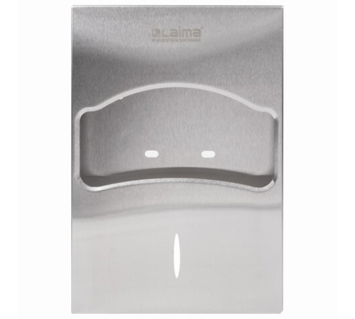 Диспенсер для покрытий на унитаз LAIMA PROFESSIONAL INOX, 1/4 сложения, нержавеющая сталь, матовый, 605704