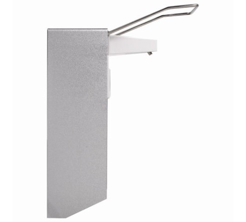 Дозатор локтевой для жидкого мыла и геля-антисептика, с еврофлаконом 1 л, LAIMA, металлический, 605706