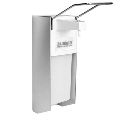 Дозатор локтевой для антисептика и дезинфицирующих средств, с еврофлаконом 1 л, LAIMA, металл, 605707