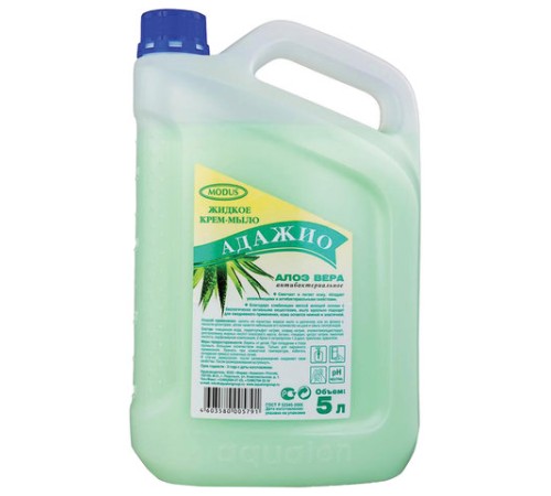 Мыло-крем жидкое 5 л АДАЖИО 