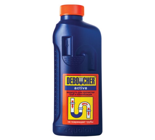 Средство для прочистки канализационных труб 1 л DEBOUCHER ACTIVE, для всех типов труб, 202875