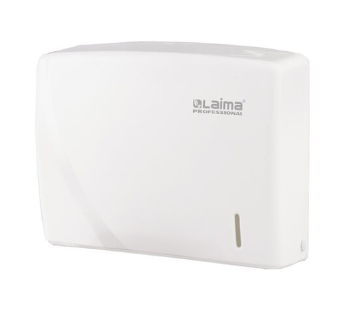 Диспенсер для полотенец LAIMA PROFESSIONAL ORIGINAL (Система H2), Z-сложения, белый, ABS-пластик, 605759