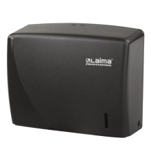 Диспенсер для полотенец LAIMA PROFESSIONAL ORIGINAL (Система H2), Z-сложения, черный, ABS-пластик, 605760