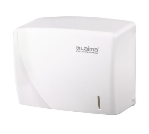Диспенсер для полотенец LAIMA PROFESSIONAL ORIGINAL (Система H3), V-сложения, белый, ABS, 605761