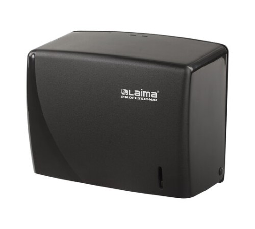 Диспенсер для полотенец LAIMA PROFESSIONAL ORIGINAL (Система H3), V-сложения, черный, ABS, 605762