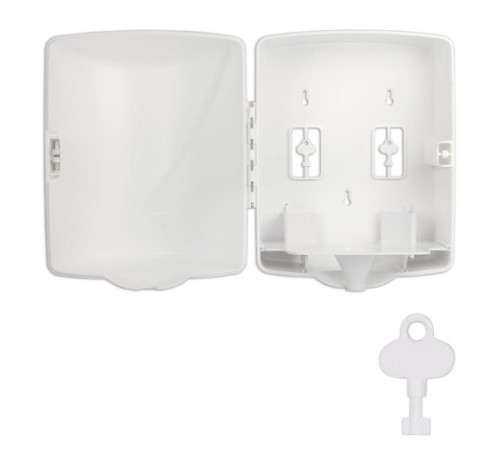 Диспенсер для полотенец с центральной вытяжкой LAIMA PROFESSIONAL ORIGINAL (Система М1/M2), белый, ABS-пластик, 605763