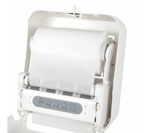 Диспенсер для полотенец в рулонах LAIMA PROFESSIONAL ORIGINAL (Система H1), механический, с автоотрезом листа, ABS-пластик, 605764