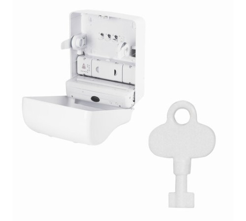 Диспенсер для полотенец в рулонах LAIMA PROFESSIONAL ORIGINAL (Система H1), СЕНСОРНЫЙ, белый, ABS-пластик, 605765