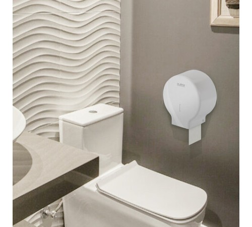 Диспенсер для туалетной бумаги LAIMA PROFESSIONAL ORIGINAL (Система T2), малый, белый, ABS, 605766