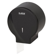 Диспенсер для туалетной бумаги LAIMA PROFESSIONAL ORIGINAL (Система T2), малый, черный, ABS-пластик, 605767