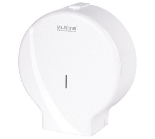 Диспенсер для туалетной бумаги LAIMA PROFESSIONAL ORIGINAL (Система T1), БОЛЬШОЙ, белый, ABS-пластик, 605768