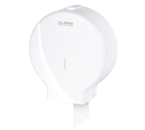 Диспенсер для туалетной бумаги LAIMA PROFESSIONAL ORIGINAL (Система T1), БОЛЬШОЙ, белый, ABS-пластик, 605768