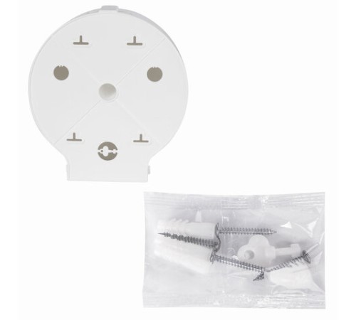 Диспенсер для туалетной бумаги LAIMA PROFESSIONAL ORIGINAL (Система T1), БОЛЬШОЙ, белый, ABS-пластик, 605768