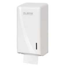 Диспенсер для туалетной бумаги листовой LAIMA PROFESSIONAL ORIGINAL (Система T3), белый, ABS-пластик, 605770