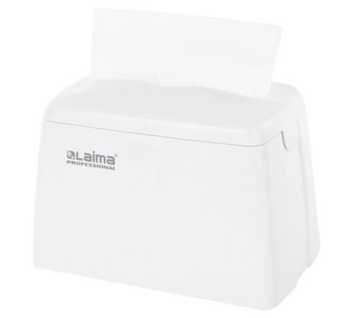 Диспенсер для салфеток LAIMA ORIGINAL (Система N4), БОЛЬШОЙ, настольный, белый, 605771