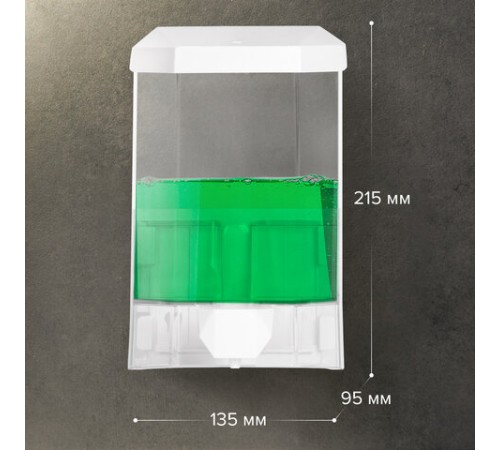 Дозатор для жидкого мыла LAIMA PROFESSIONAL ORIGINAL, НАЛИВНОЙ, 1 л, прозрачный, пластик, 605773