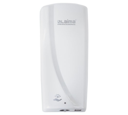 Дозатор для жидкого мыла LAIMA PROFESSIONAL ORIGINAL, НАЛИВНОЙ, СЕНСОРНЫЙ, 1 л, белый, ABS-пластик, 605778
