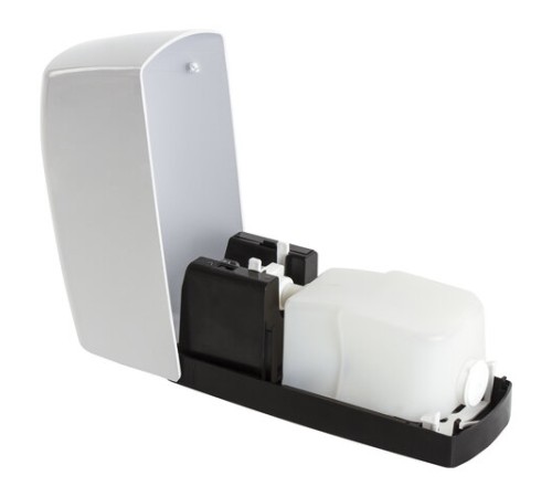 Дозатор для жидкого мыла LAIMA PROFESSIONAL ORIGINAL, НАЛИВНОЙ, СЕНСОРНЫЙ, 1 л, белый, ABS-пластик, 605778