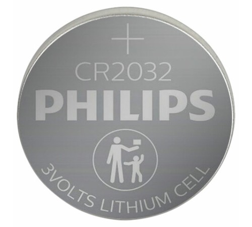 Батарейка литиевая PHILIPS Lithium CR2032, таблетка, дисковая, кнопочная, 1 шт., блистер (отрывной блок), Б0064640 Батарейка литиевая PHILIPS Lithium CR2032, таблетка, дисковая, кнопочная, 1 шт., блистер (отрывной блок), Б0064640