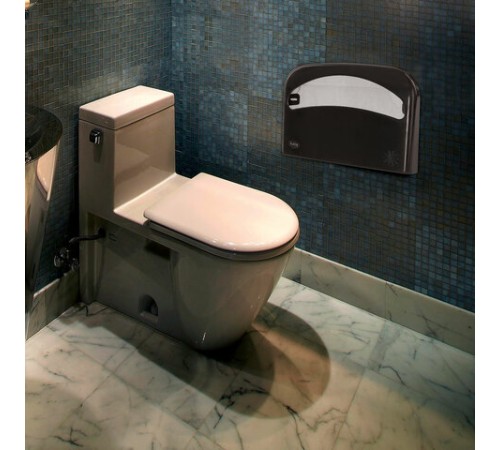 Диспенсер для покрытий на унитаз LAIMA PROFESSIONAL ORIGINAL (V1), 1/2 сложения, черный, 605786