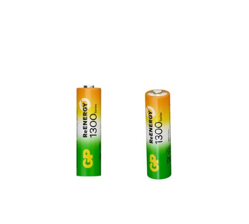 Батарейки аккумуляторные GP ReEnergy Ni-Mh пальчиковые КОМПЛЕКТ 2 шт., AA (HR6), 1300 mAh, 130AAHCRGY, 130AAHCRGY-2CRC Батарейки аккумуляторные GP ReEnergy Ni-Mh пальчиковые КОМПЛЕКТ 2 шт., AA (HR6), 1300 mAh, 130AAHCRGY, 130AAHCRGY-2CRC