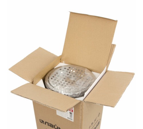 Урна с пепельницей 18 литров, 580х210 мм, нержавеющая сталь, зеркальная, LAIMA PROFESSIONAL, 606297