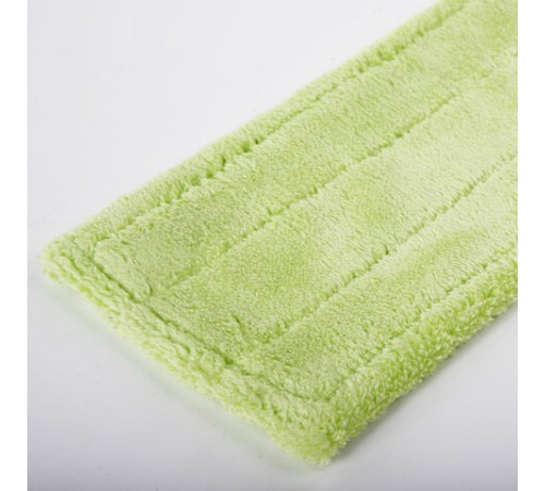 Швабра с флаундером 40 см, черенок 110 см, еврорезьба, насадка МОП микрофибра, индивидуальная упаковка пакет, ЛЮБАША, 606312