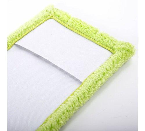 Швабра с флаундером 40 см, черенок 110 см, еврорезьба, насадка МОП микрофибра, индивидуальная упаковка пакет, ЛЮБАША, 606312