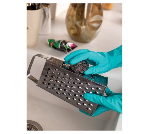 Губка (мочалка) металлическая, спиральная, 15 г, для посуды, гриля, плиты, PACLAN 