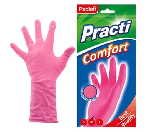 Перчатки МНОГОРАЗОВЫЕ латексные PACLAN 