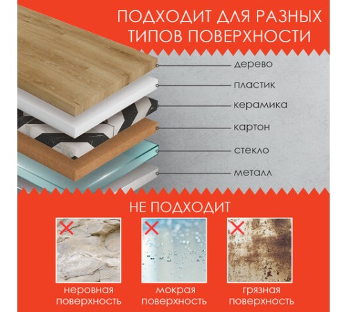 Клейкая двухсторонняя лента 19 мм х 5 м, НА ВСПЕНЕННОЙ ОСНОВЕ 1 мм, прочная, ОСТРОВ СОКРОВИЩ, 606420