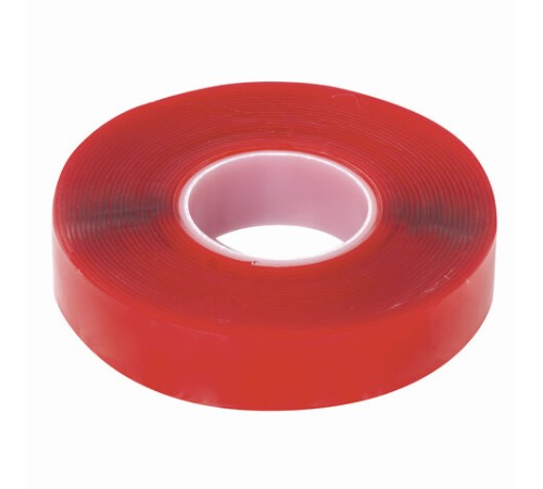 Монтажная прозрачная суперпрочная двухсторонняя лента 19 мм х 5 м, акриловая, 1 мм, BRAUBERG, 606424