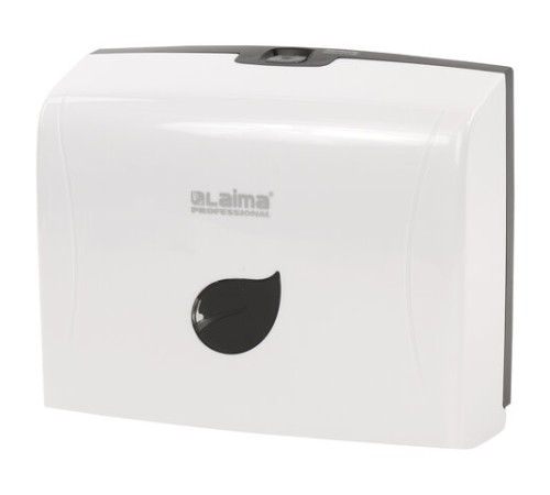 Диспенсер для полотенец LAIMA PROFESSIONAL ECO (Система H2), Z-сложения, белый, ABS-пластик, 606547