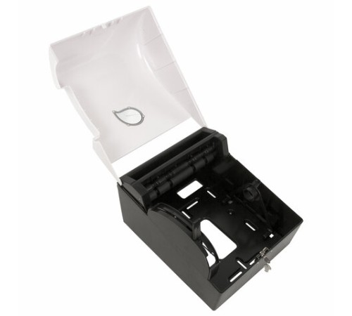 Диспенсер для полотенец в рулонах LAIMA PROFESSIONAL ECO (H1), механический, с рычагом, белый, ABS-пластик, 606549