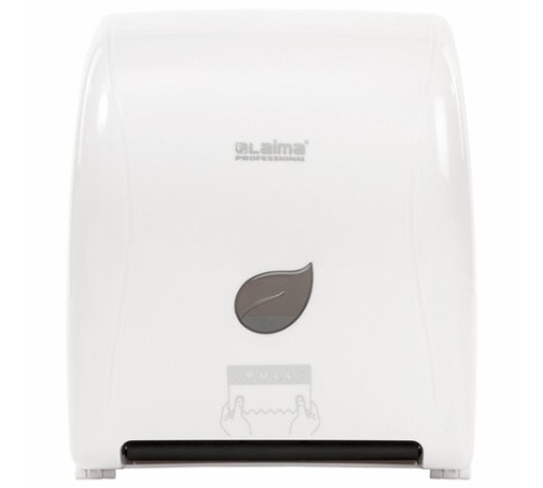 Диспенсер для полотенец в рулонах LAIMA PROFESSIONAL ECO (Система H1), механический, белый, ABS-пластик, 606550