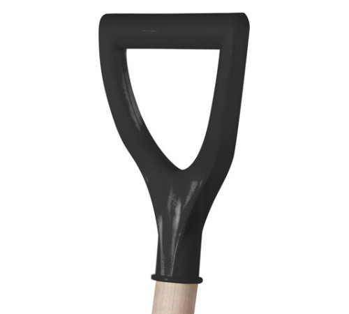 Лопата штыковая из рельсовой стали ГРАНДМАСТЕР, 21х36 см, высота 130 см, деревянный черенок, 606553