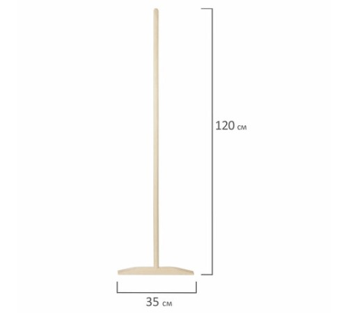 Швабра для пола деревянная LAIMA, ВЫСШИЙ СОРТ, черенок 120 см, 606624