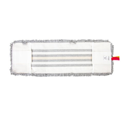 Насадка МОП плоская для швабры/держателя 40 см, ТИП У/К, хлопок/микрофибра, СЕРАЯ, LAIMA EXPERT, 606629