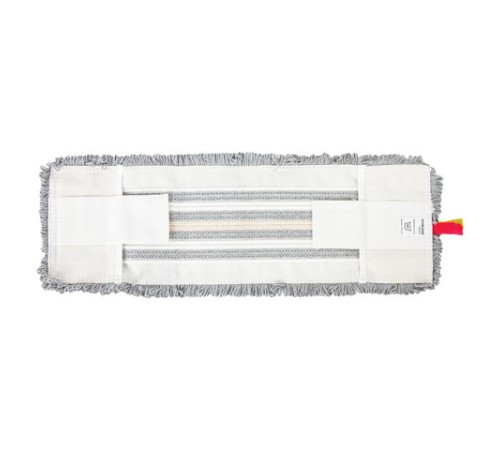 Насадка МОП плоская для швабры/держателя 50 см, ТИП У/К, хлопок/микрофибра, СЕРАЯ, LAIMA EXPERT, 606630
