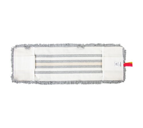 Насадка МОП плоская для швабры/держателя 50 см, ТИП У/К, хлопок/микрофибра, СЕРАЯ, LAIMA EXPERT, 606630