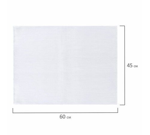 Салфетки ВАФЕЛЬНЫЕ отбеленные, 45х60 см, плотность 160(±10) г/м2, КОМПЛЕКТ 10 шт., ЛЮБАША, 606635
