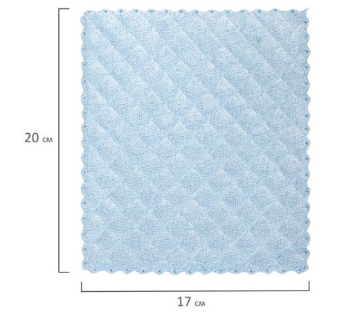 Салфетки из МИКРОФИБРЫ ГУБЧАТЫЕ 17х20 см, КОМПЛЕКТ 3 шт., 3 слоя, ассорти, 440 г/м2, LAIMA, 606657