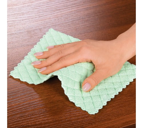 Салфетки из МИКРОФИБРЫ ГУБЧАТЫЕ 17х20 см, КОМПЛЕКТ 3 шт., 3 слоя, ассорти, 440 г/м2, LAIMA, 606657