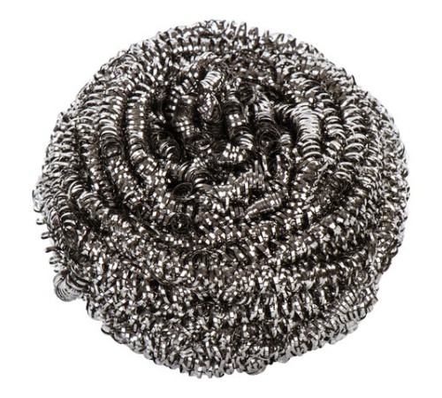 Губки (мочалки) металлические, спиральные, 12х15 г, КОМПЛЕКТ 12 шт., для посуды, гриля, плиты, LAIMA, 606658