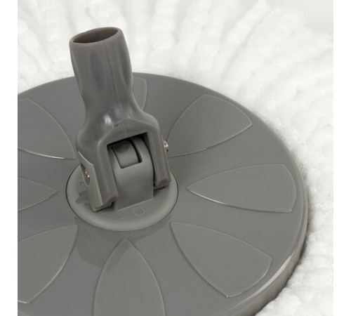 Швабра для наборов для уборки с круглой насадкой из микрофибры, черенок 130 см, LAIMA, 606745