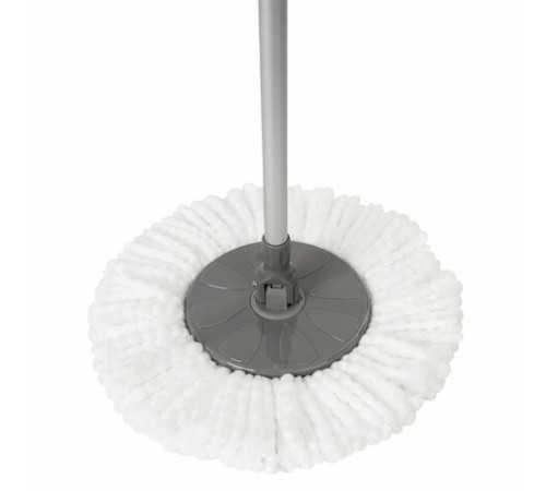 Швабра для наборов для уборки с круглой насадкой из микрофибры, черенок 130 см, LAIMA, 606745