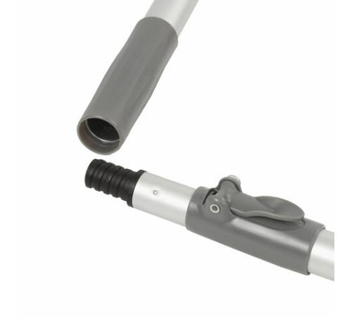 Швабра для наборов для уборки с круглой насадкой из микрофибры, черенок 130 см, LAIMA, 606745