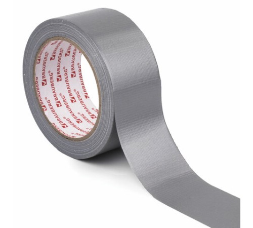 Клейкая АРМИРОВАННАЯ лента 48 мм х 25 м, ТКАНЕВАЯ ОСНОВА, BRAUBERG, 606770