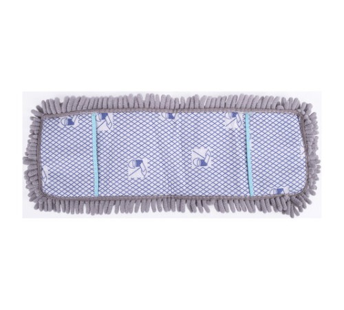 Насадка МОП плоская для швабры/держателя 42 см, карманы, ворсистая микрофибра, LAIMA HOME, 606799