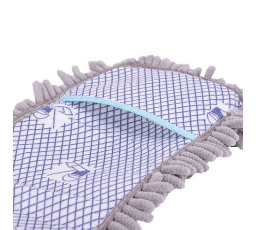 Насадка МОП плоская для швабры/держателя 42 см, карманы, ворсистая микрофибра, LAIMA HOME, 606799